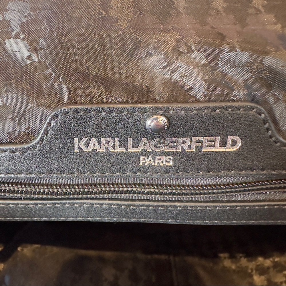 Karl Lagerfeld Like New Simone Monogram Satchel - Picture 9 of 17